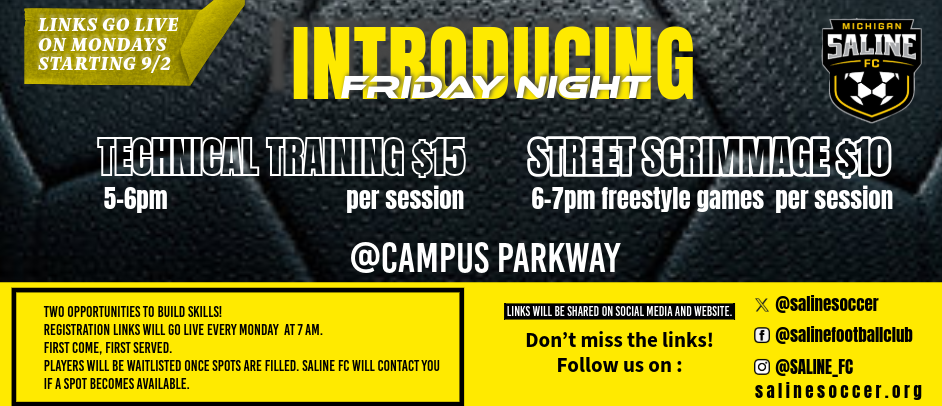 Friday Night Technical Training & Street Scrimmage